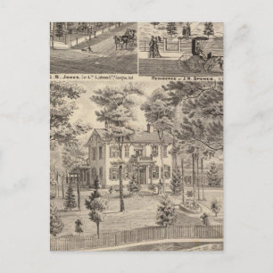 Oak Grove Farm Residenz von George Nebeker Postkarte