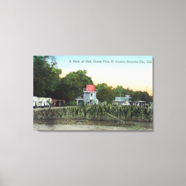 Oak Grove Villa SceneEl Verano, CA Leinwanddruck (Vorderseite)