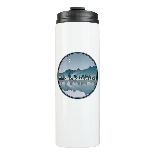Oak Hollow Lake North Carolina Reflektion Thermosbecher (Vorderseite)