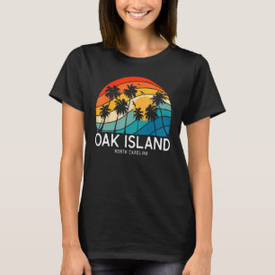 Oak Island Beach North Carolina Palm Tree Beach So T-Shirt