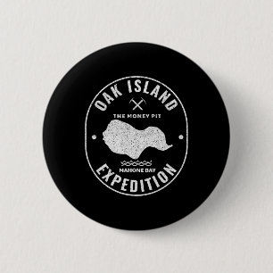 Oak Island Expedition Schatzsuche Retro Mystery Button