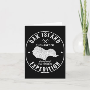 Oak Island Expedition Schatzsuche Retro Mystery Karte