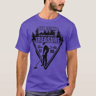 Oak Island Funny Treasure Hunting Vintage Metal T-Shirt