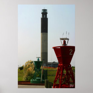 Oak Island Light und Buoys Poster