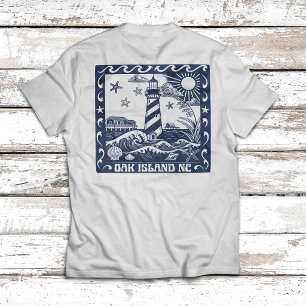 Oak Island NC Leuchtturm Küsten North Carolina T-Shirt