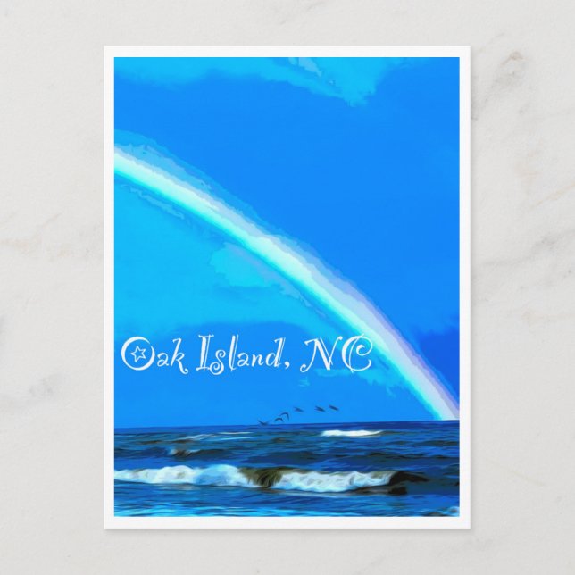 OAK ISLAND, NC Postkarten (Vorderseite)