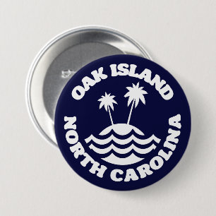 Oak Island, North Carolina Button