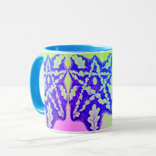 Oak Leaf Pentagramm Bright farbenfroh Tasse