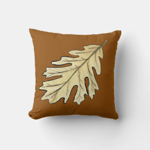 Oak Leaf Watercolor Kissen