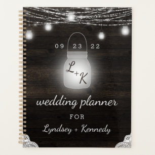 Oak Ridge Rustic Mason Jar & Lights Hochzeitspläne Planer