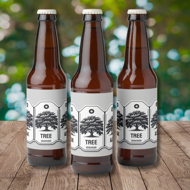 Oak Tree Ale Beer Label Bierflaschenetikett (Von Creator hochgeladen)