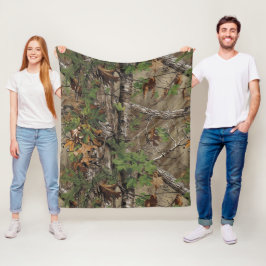 Oak Tree Camouflage Muster Truck Van Car Fleecedecke