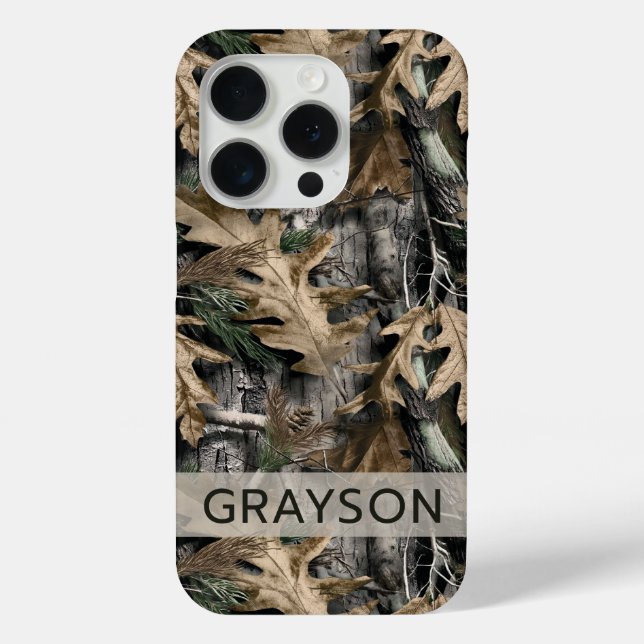 Oak Tree Camouflage Personalized Case-Mate iPhone Hülle (Rückseite)