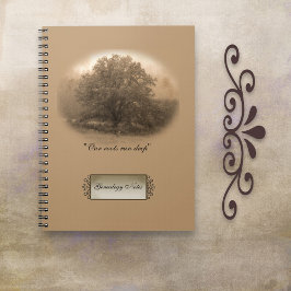 Oak Tree Genealogy-Notebook Notizblock