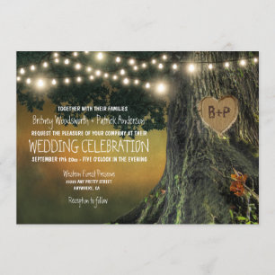 Oak Tree Hochzeitseinladungen für Großvater Einladung
