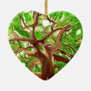 Oak Tree Keramik Ornament