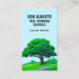 Oak Tree Logo | Custom Tree Trimming Services Visitenkarte