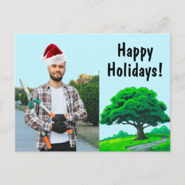 Oak Tree Logo | Tree Trimming Service Marketing Feiertagspostkarte