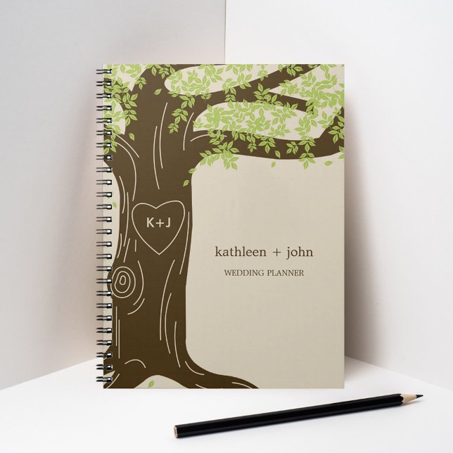 Oak Tree Wedding Planner Notebook - Grün Notizblock (Von Creator hochgeladen)