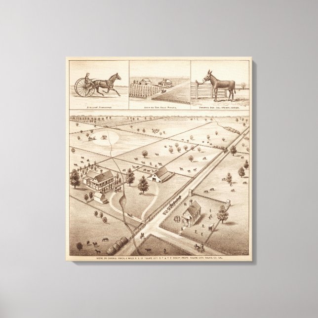 Oakdale Ranch Leinwanddruck (Vorderseite)