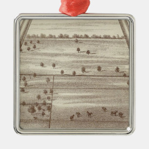 Oakdale Ranch Silbernes Ornament