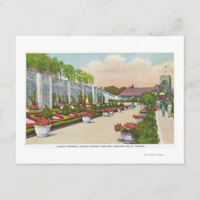 Oakes Garden Theater Unteres Terrasse Postkarte (Vorderseite)