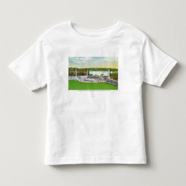 Oakes Garten-Theater-Ansicht der amerikanischen Kleinkind T-shirt (Vorderseite)
