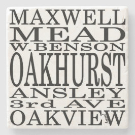 Oakhurst, Oakhurst Untersetzer, Oakhurst Decatur Steinuntersetzer