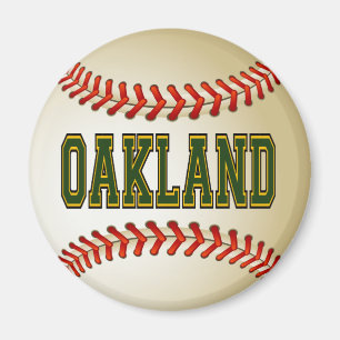 OAKLAND BASEBALL MAGNET