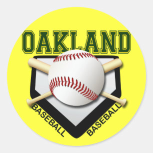 OAKLAND BASEBALL RUNDER AUFKLEBER