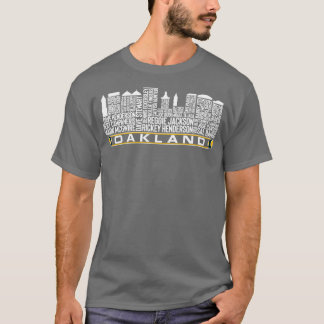 Oakland Baseball Team All Time Legends Oakland Cit T-Shirt
