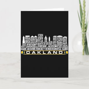 Oakland Baseball Team Aller Zeiten Legenden Oaklan Karte
