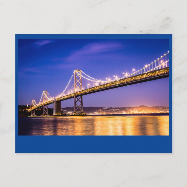 Oakland Bay Bridge Postkarte (Vorderseite)