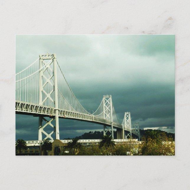 Oakland Bay Bridge San Francisco Postkarte (Vorderseite)