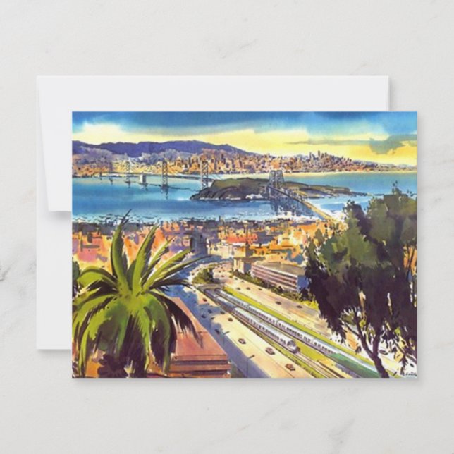 OAKLAND BAY SAN FRANCISCO SKYLINE INVITATION (Devant)