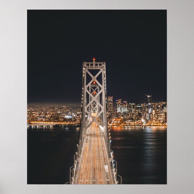 Oakland-Brücke in San Francisco Poster (Vorne)
