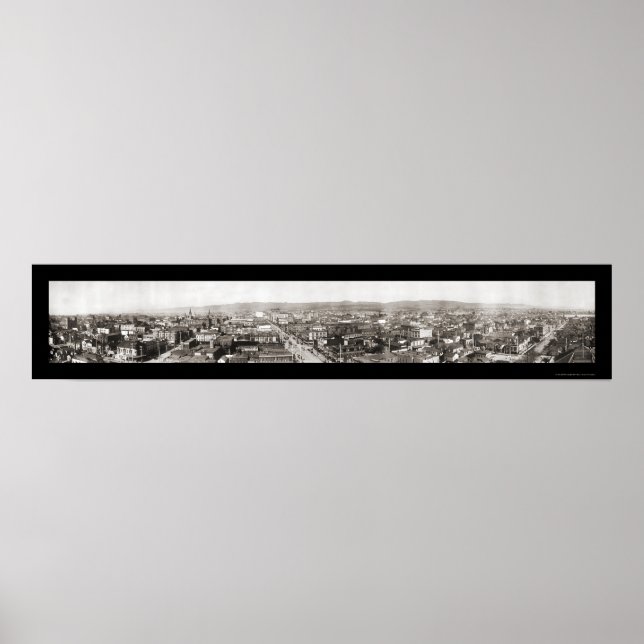 Oakland, CA Foto 1908 Poster (Vorne)