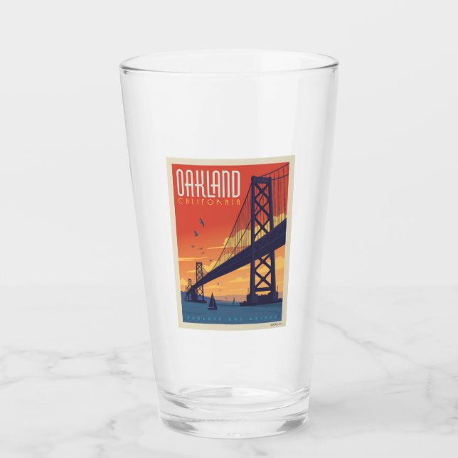 Oakland, California Glas (Vorderseite)