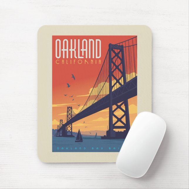 Oakland, California Mousepad (Mit Mouse)