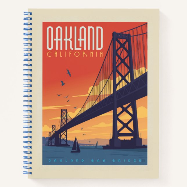 Oakland, California Notizbuch (Vorderseite)