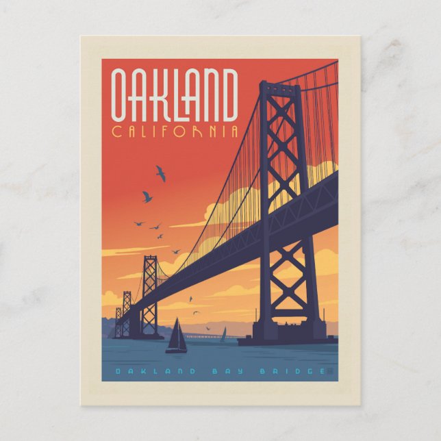 Oakland, California Postkarte (Vorderseite)