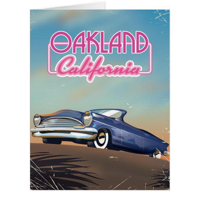 Oakland California Reiseplakat (Vorderseite)