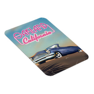 Oakland California Reiseplakat Magnet