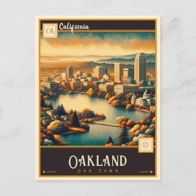 Oakland, California | VINTAG Postkarte (Vorderseite)