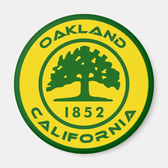 Oakland, Clalifornia 1852 Magnet (Vorne)