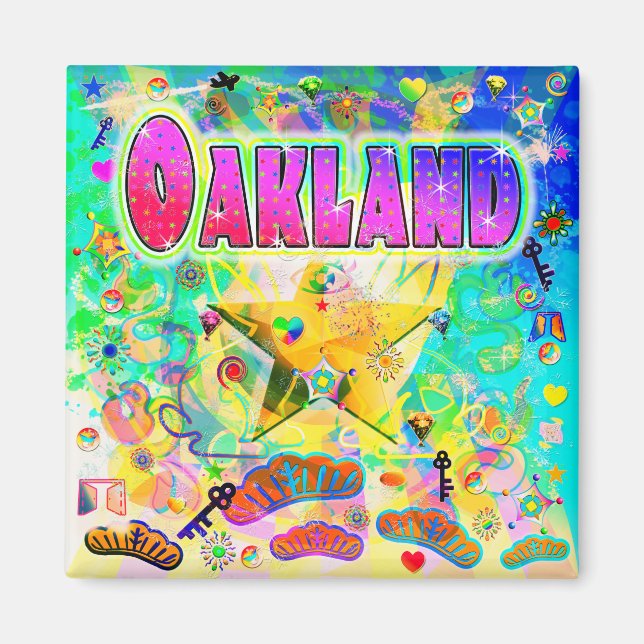 Oakland Epoch Hour Magnet (Vorne)
