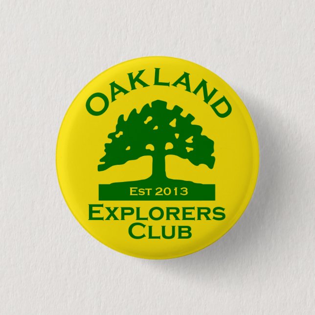 Oakland-Forscher-Verein-Knopf Button (Vorderseite)