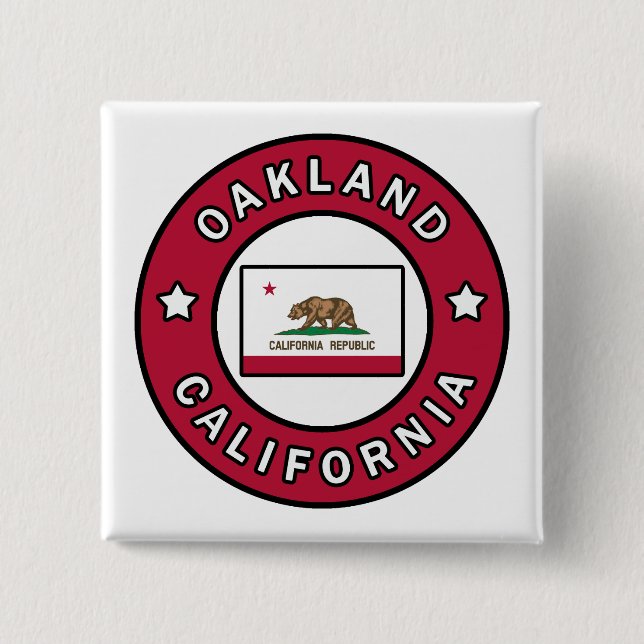 Oakland Kalifornien Button (Vorderseite)