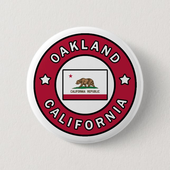 Oakland Kalifornien Button (Vorderseite)