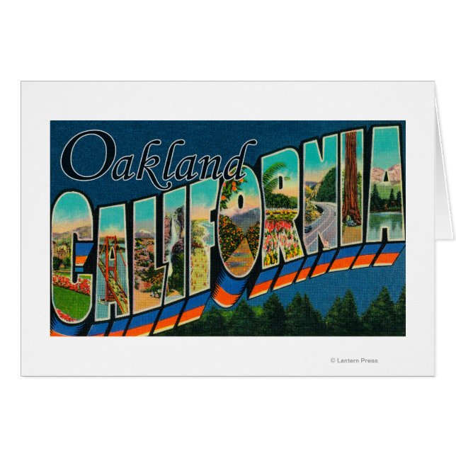 Oakland, Kalifornien - Großbuchstaben - Szenen 2 (Vorderseite (Horizontal))